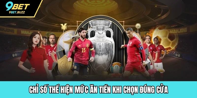 Chỉ số thể hiện mức ăn tiền khi chọn đúng cửa